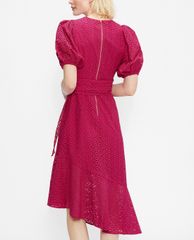 TED BAKER - Đầm midi ngắn tay lệch tà Belllaa