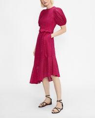 TED BAKER - Đầm midi ngắn tay lệch tà Belllaa