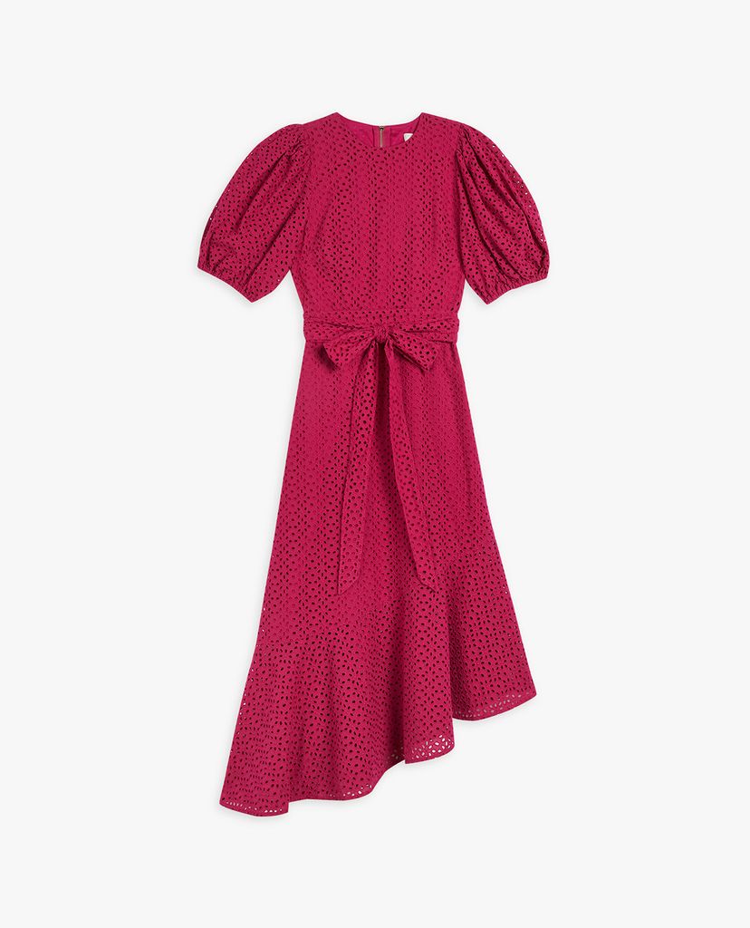 TED BAKER - Đầm midi ngắn tay lệch tà Belllaa
