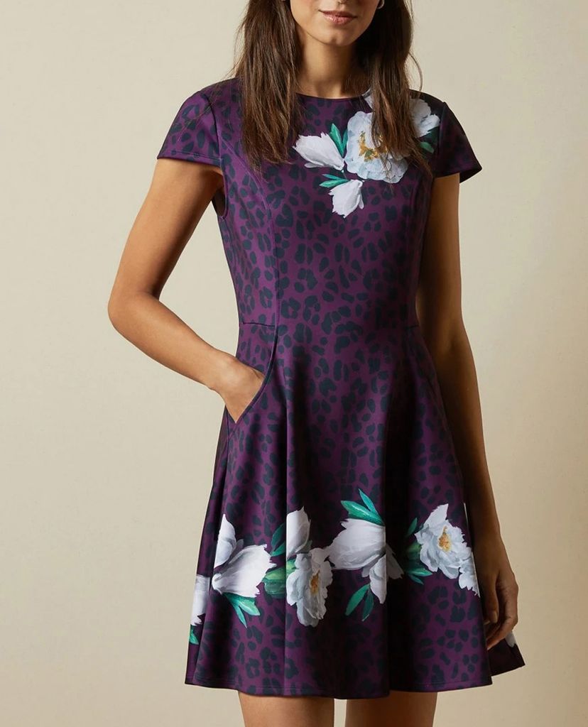 TED BAKER - Đầm mini họa tiết hoa Wilderness