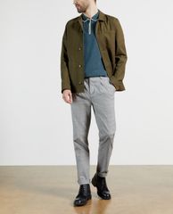 TED BAKER - Áo polo nam tay ngắn khóa zip Sello