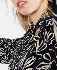 TED BAKER - Áo kiểu nữ cổ V tay dài Caarina