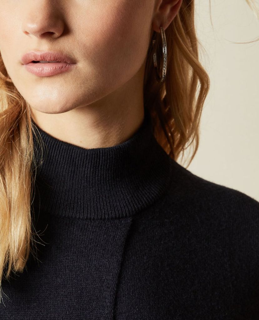 TED BAKER - Đầm mini len tay dài cổ lọ Amrita