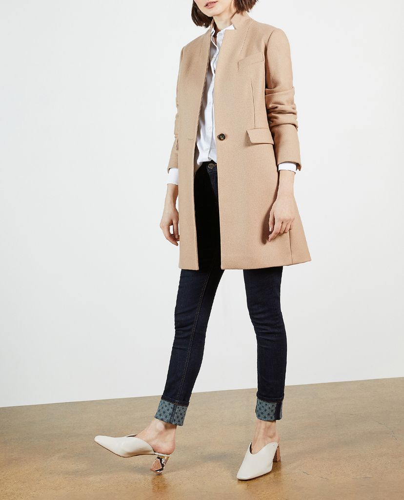 TED BAKER - Quần jeans nữ skinny xoắn gấu Stefah