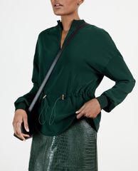 TED BAKER - Áo kiểu nữ tay dài rút dây Biianka