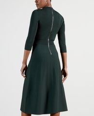 TED BAKER - Đầm midi tay dài cổ trụ High Neck Knitted