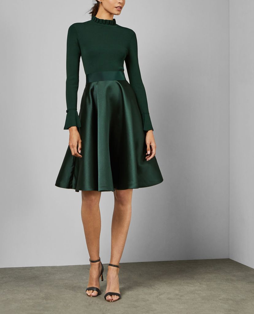 Đầm midi satin Zadi
