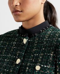 TED BAKER - Áo khoác kiểu nữ cổ tròn tay dài phối nút Errina