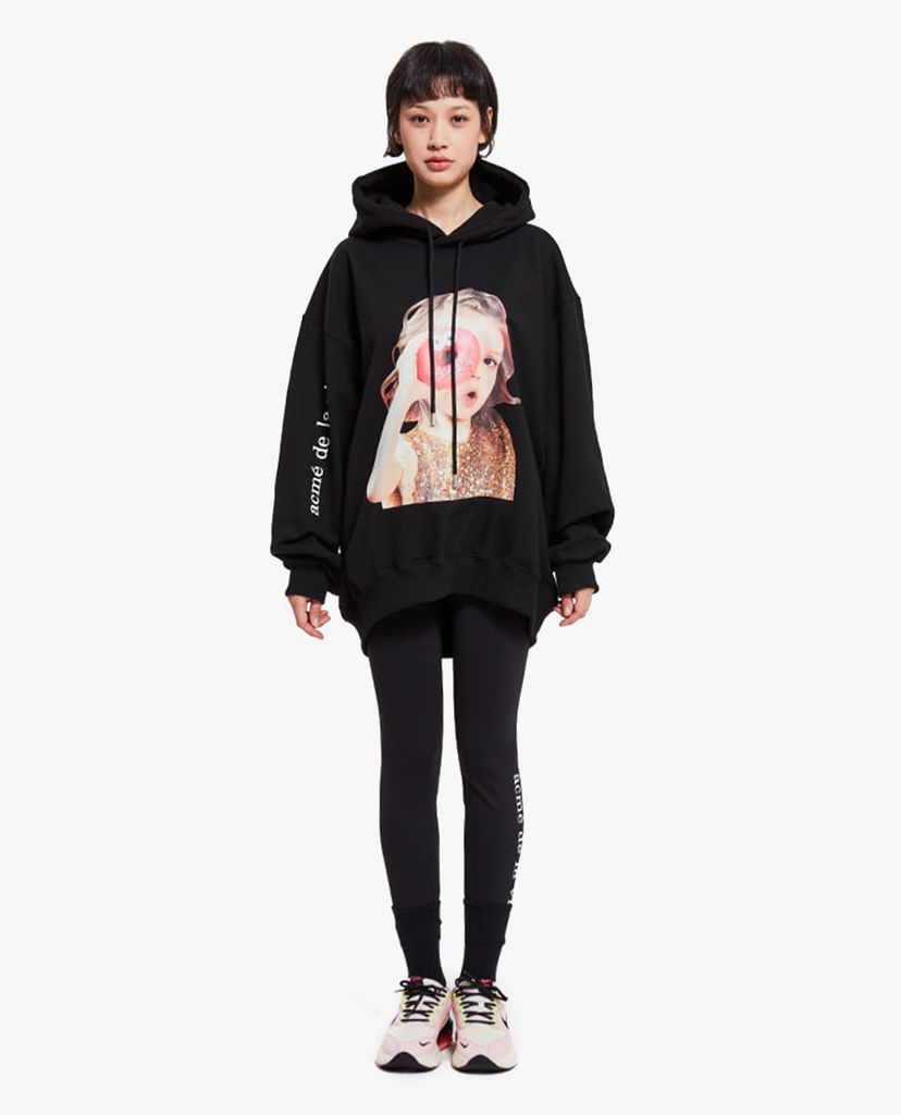 ADLV - Áo hoodie tay dài mũ trùm Baby Face
