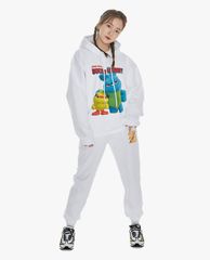 ADLV - Áo hoodie tay dài mũ trùm Ducky & Bunny