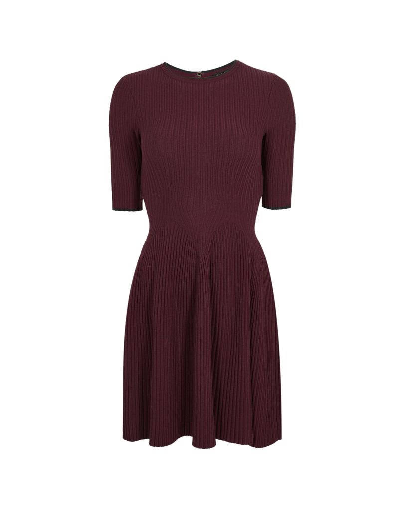 TED BAKER - Đầm mini tay lửng Purple Renyina