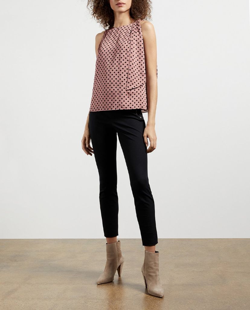 TED BAKER - Áo kiểu nữ sát nách cổ tròn Samant