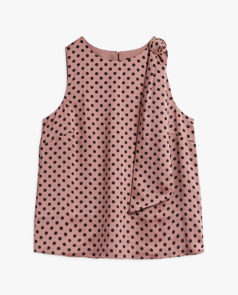 TED BAKER - Áo kiểu nữ sát nách cổ tròn Samant