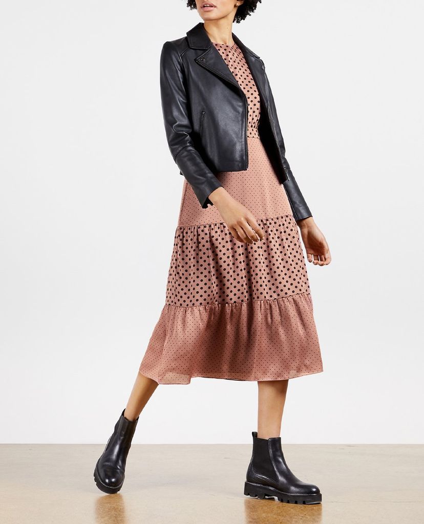 TED BAKER - Đầm midi sát nách cổ tròn Izziie
