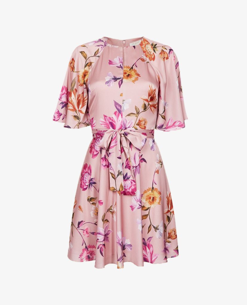 TED BAKER - Đầm mini dáng xòe họa tiết hoa Tonkaa