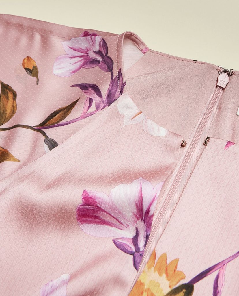 TED BAKER - Đầm mini dáng xòe họa tiết hoa Tonkaa