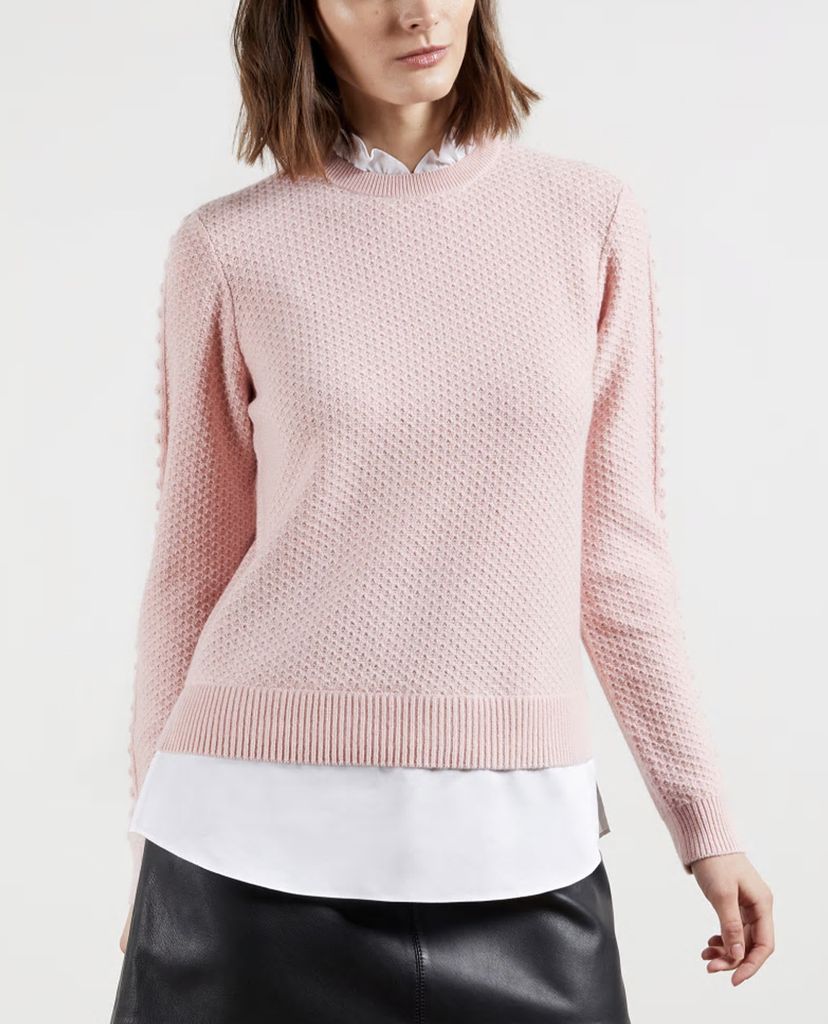 TED BAKER - Áo len nữ giả 2 lớp Teaggan