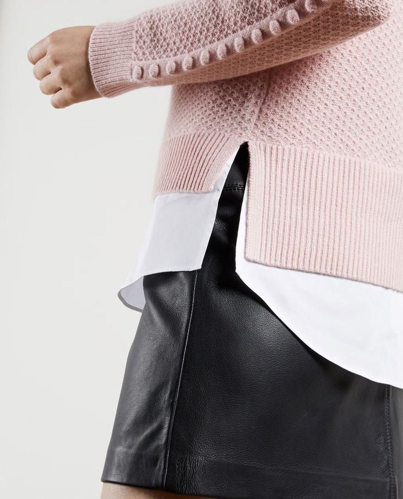TED BAKER - Áo len nữ giả 2 lớp Teaggan