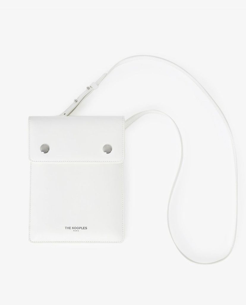 THE KOOPLES - Túi đeo chéo nam chữ nhật Logo