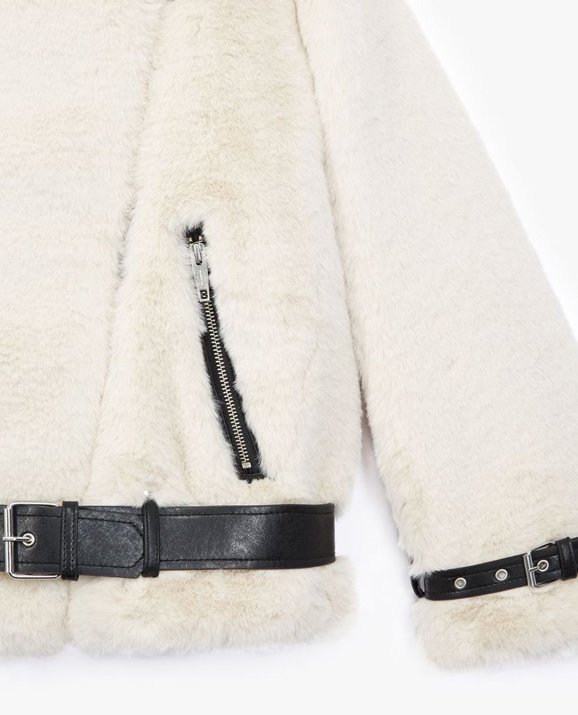 THE KOOPLES - Áo khoác nữ phối lông thời trang