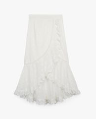 THE KOOPLES - Chân váy midi phối bèo nữ tính