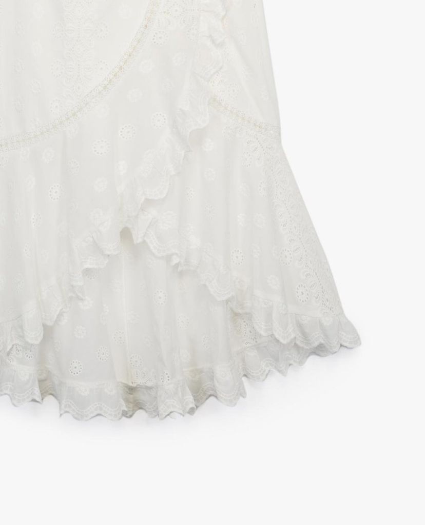 THE KOOPLES - Chân váy midi phối bèo nữ tính
