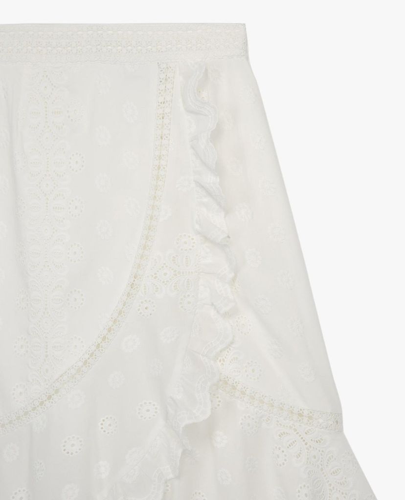 THE KOOPLES - Chân váy midi phối bèo nữ tính