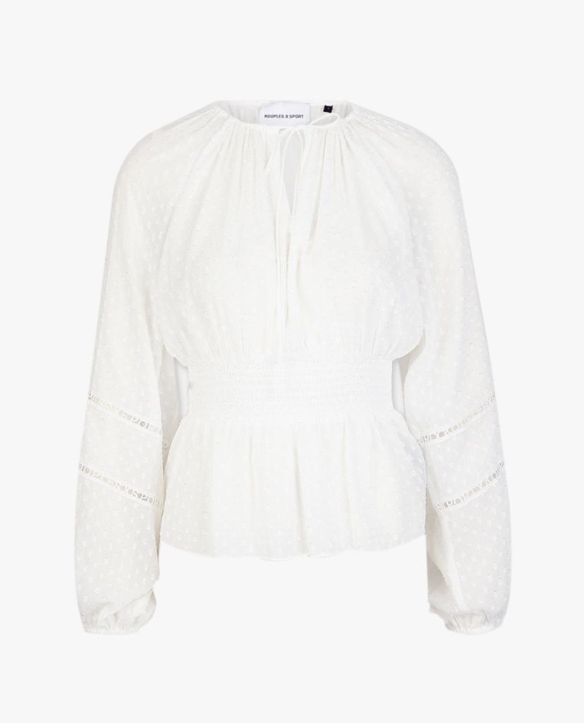 THE KOOPLES - Áo kiểu nữ tay dài nhấn eo hiện đại