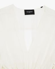 THE KOOPLES - Áo kiểu nữ cổ V phối bèo nữ tính