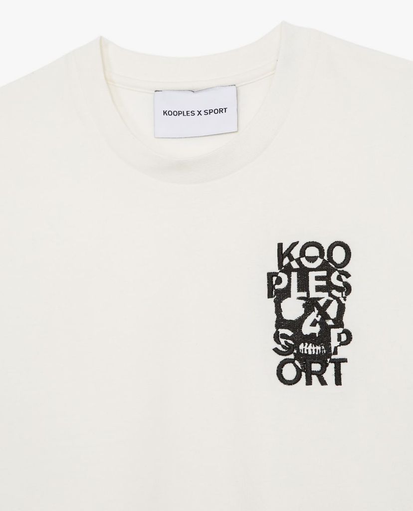THE KOOPLES - Áo thun nữ cổ tròn ngắn tay Embroidery Logo