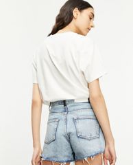 THE KOOPLES - Áo thun nữ cổ tròn ngắn tay phom suông Tiger