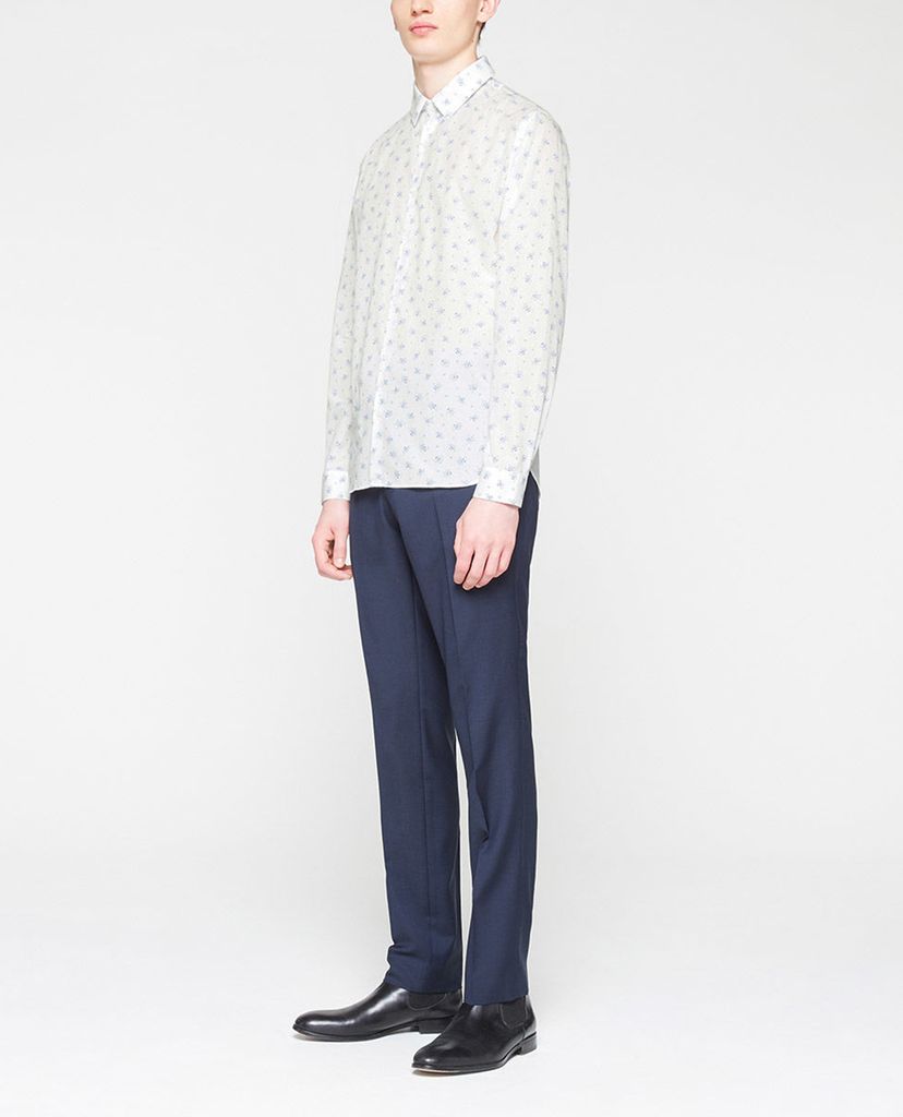 THE KOOPLES - Áo sơ mi nam tay dài Floral Cotton