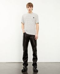 THE KOOPLES - Áo thun nam cổ tròn ngắn tay kẻ sọc ngang thời trang