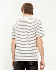 THE KOOPLES - Áo thun nam cổ tròn ngắn tay kẻ sọc ngang thời trang