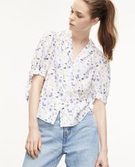 THE KOOPLES - Áo sơ mi nữ ngắn tay Bow Detail