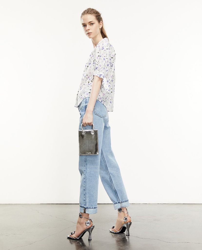 THE KOOPLES - Áo sơ mi nữ ngắn tay Bow Detail