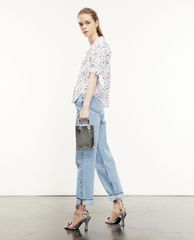 THE KOOPLES - Áo sơ mi nữ ngắn tay Bow Detail