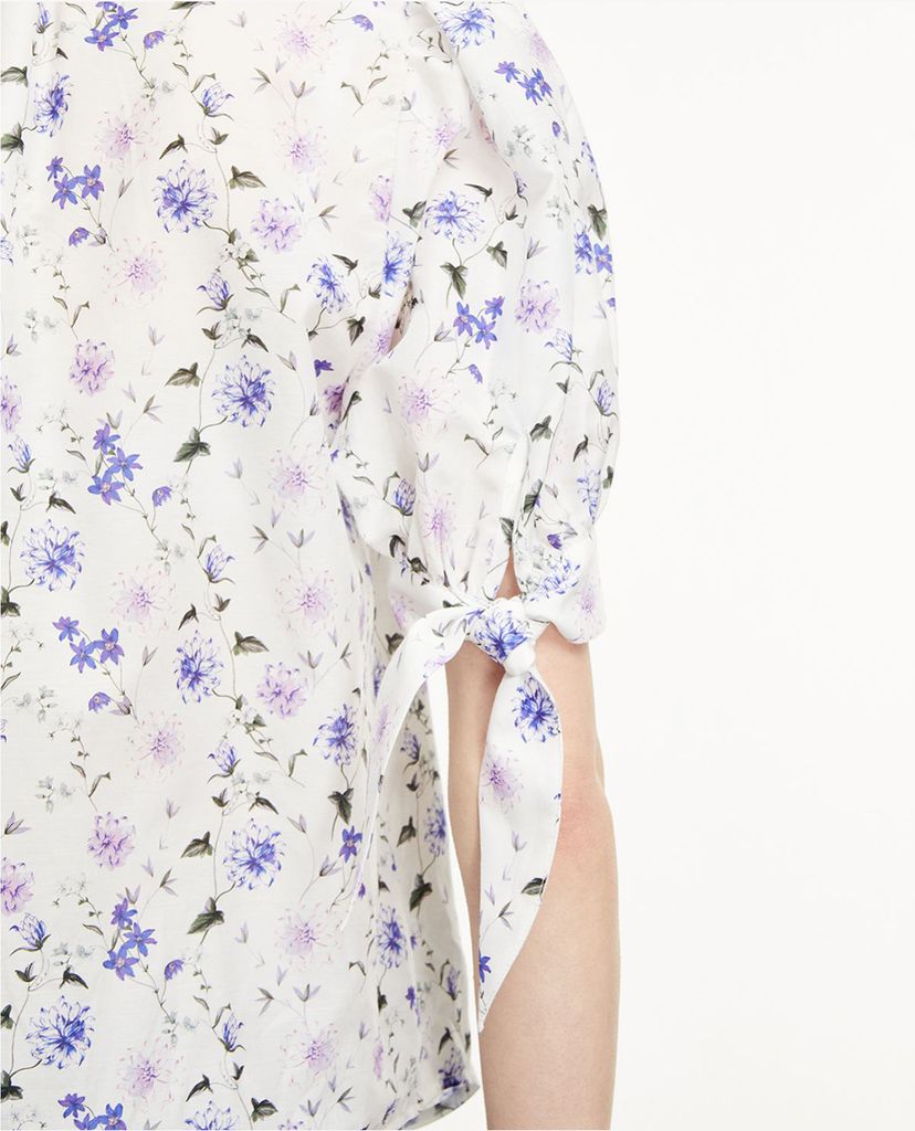 THE KOOPLES - Áo sơ mi nữ ngắn tay Bow Detail