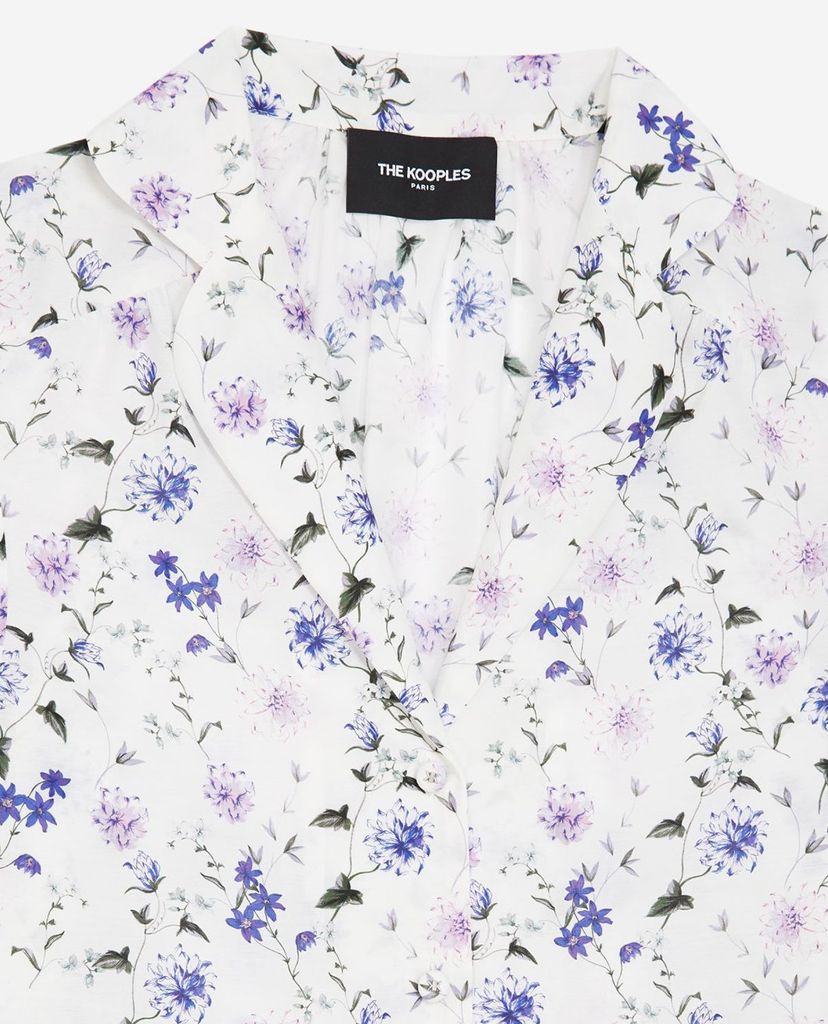 THE KOOPLES - Áo sơ mi nữ ngắn tay Bow Detail