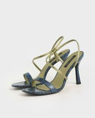 CHARLES & KEITH - Giày cao gót quai ngang Asymmetric Strap