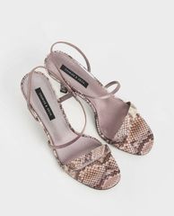 CHARLES & KEITH - Giày cao gót quai ngang Asymmetric Strap
