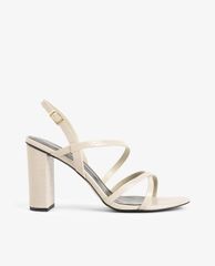 CHARLES & KEITH - Giày cao gót sandal quai chéo đế vuông Slingback