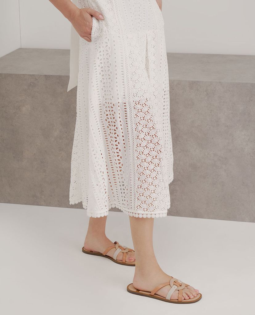 CHARLES & KEITH - Giày sandal nữ quai mảnh Animal Print Strappy
