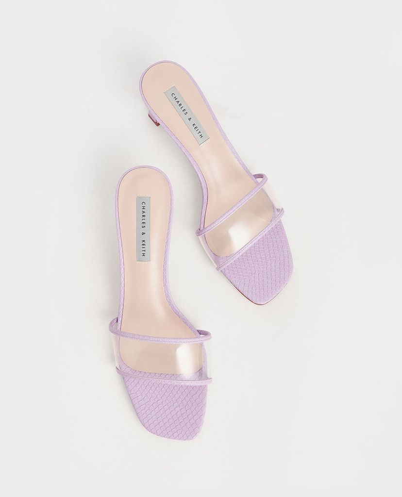CHARLES & KEITH - Giày cao gót quai ngang Clear Strap