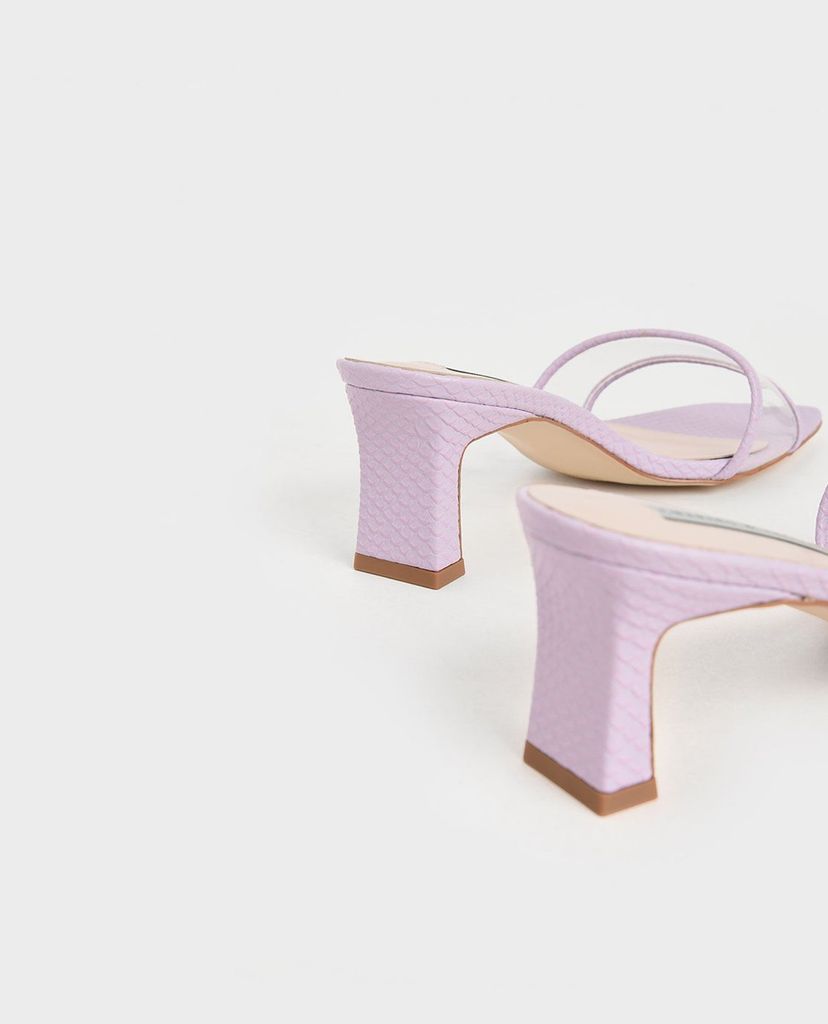CHARLES & KEITH - Giày cao gót quai ngang Clear Strap