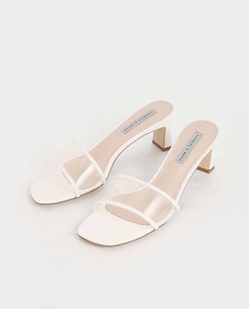CHARLES & KEITH - Giày cao gót quai ngang Clear Strap
