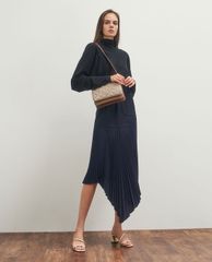 CHARLES & KEITH - Giày cao gót sandals Croc Effect Strappy Heeled