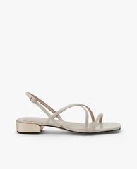 CHARLES & KEITH - Giày sandals cao gót nữ quai chéo thời trang