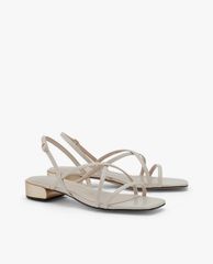 CHARLES & KEITH - Giày sandals cao gót nữ quai chéo thời trang