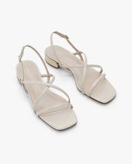 CHARLES & KEITH - Giày sandals cao gót nữ quai chéo thời trang